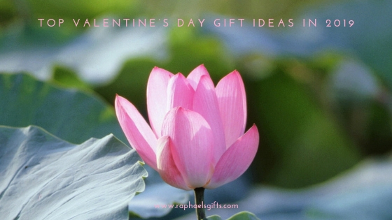 A pink flower and green leaves with Top Valentine's Day Gift Ideas in 2019 heading
